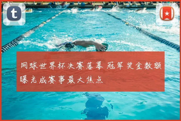 网球世界杯决赛落幕 冠军奖金数额曝光成赛事最大焦点